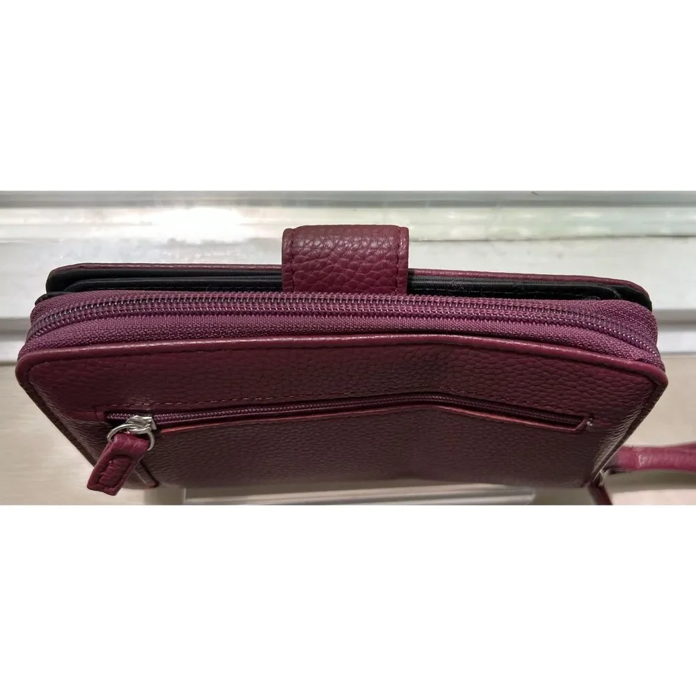 Mundi Burgundy Bifold leather wallet